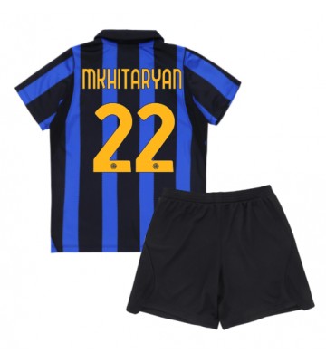 Inter Milan Henrikh Mkhitaryan #22 Hjemmebanetrøje Børn 2026-27 Kortærmet (+ Korte bukser)